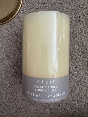Ashland Ivory Pillar Candle
